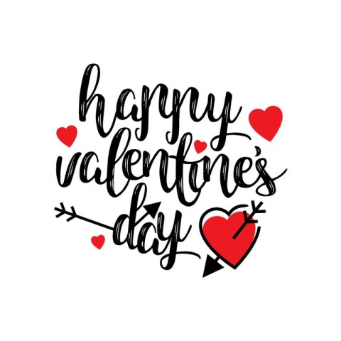 Happy Valentines Day Jubilant Radiance Design. Vector art illust