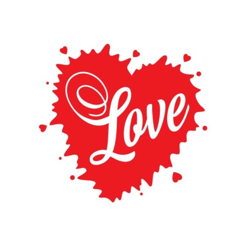 Love Heart. A Radiant Symbol of Endless Love. Vector art illustr