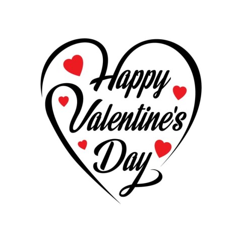 Happy Valentines Day. A Festive and Cheerful Design. Vector art