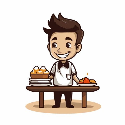 Bakery concept with food icon design. vector illustration 10 eps