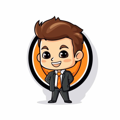 Businessman cartoon character design. vector illustration eps10