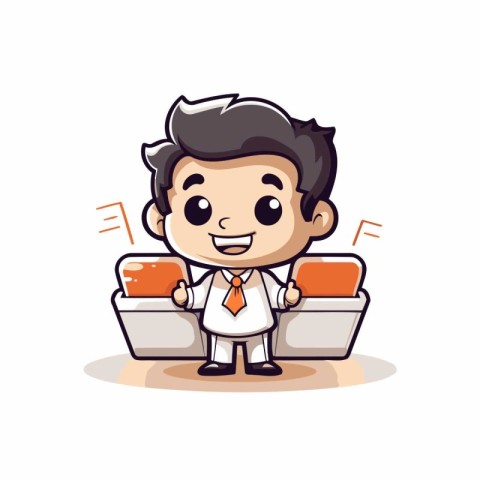 Businessman - Business Cartoon Character Vector Design.
