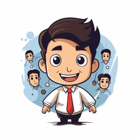 businessman cartoon design. vector illustration eps-10 graphic.