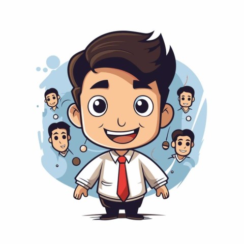 businessman cartoon design. vector illustration eps-10 graphic.