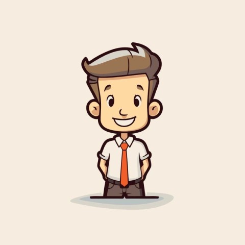 Businessman cartoon character design. vector illustration eps10