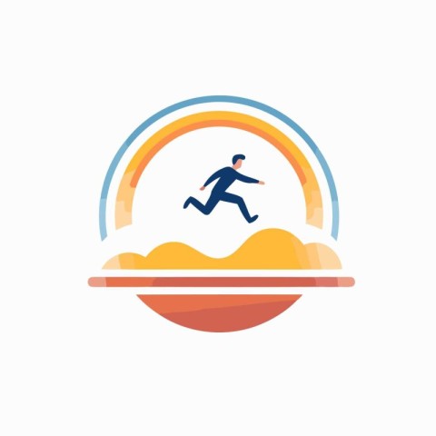 Surfing Logo Icon Design. Simple and Minimalistic Logo Design.