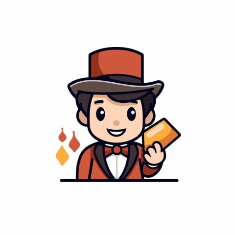 Illustration Vector Graphic of Magician Character. Perfect to us