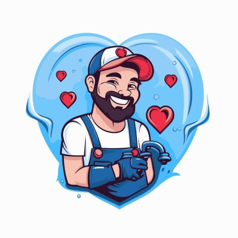 Vector illustration of a man playing video games with a joystick