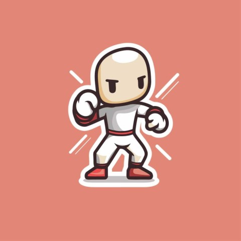 Robot cartoon icon. Vector illustration of a funny robot charact