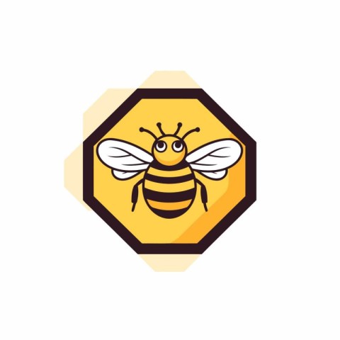 Bee Logo Design. AI 10 supported. High quality jpg.