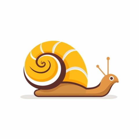 Snail icon. Cartoon illustration of snail vector icon for web de