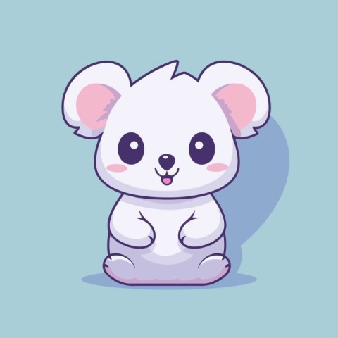 cute koala animal cartoon vector illustration graphic design eps