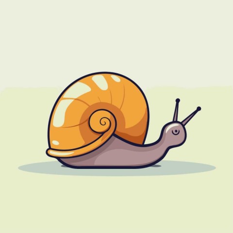 Snail icon. Cartoon illustration of snail vector icon for web de