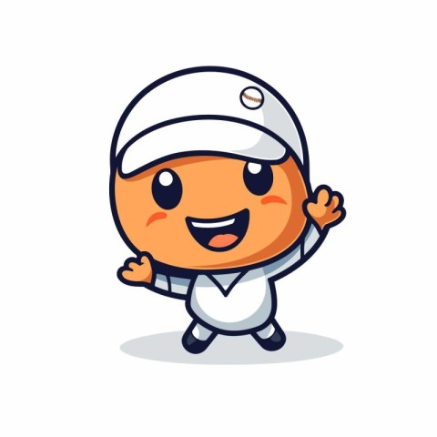 Cute cheese mascot character. Mascot design. Vector illustration