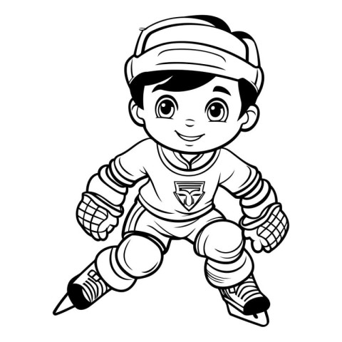 Baseball Player Mascot. Vector illustration ready for vinyl cutt