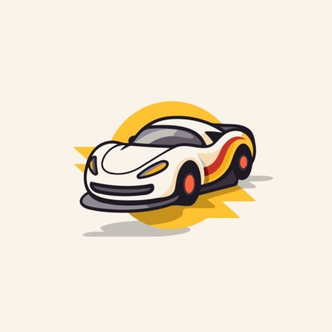 Sport car logo. sport car icon. sport car vector illustration.