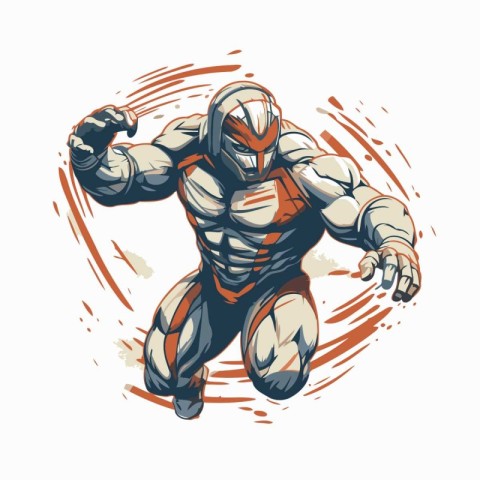 Superhero Action Cartoon Graphic Vector. Superhero Action Cartoo