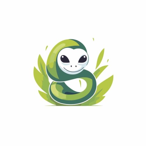 Cute snake logo design vector template. Animal snake logo concep