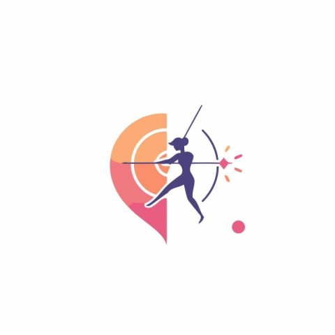 Archery Logo Icon Design. Sport and Fitness Logo Design Template