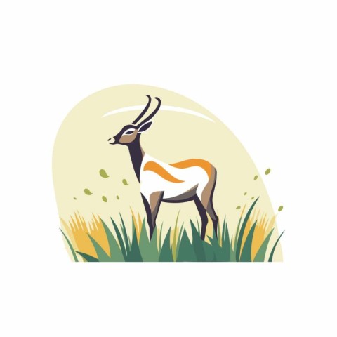 Antelope icon vector Illustration on a white background for grap