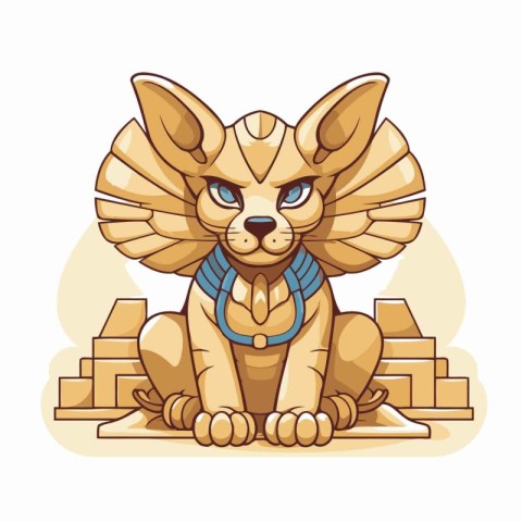 Cute cartoon lioness sitting on the floor. Vector illustration.