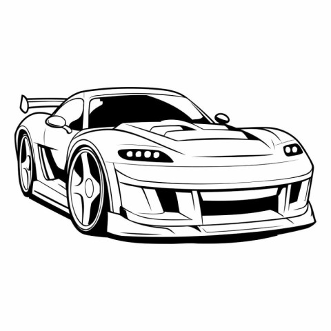 Sport car icon. Cartoon illustration of sport car vector icon fo