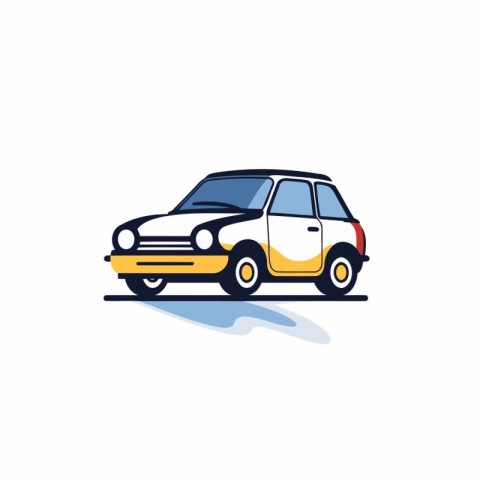 Car icon. Vector illustration. Isolated on a white background.