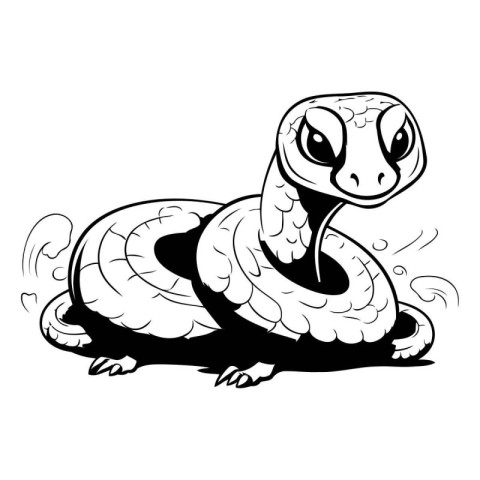 snake on a white background. vector illustration. eps 10