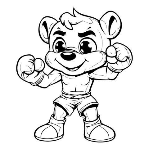 Mascot Illustration of a Little Monkey Mascot Character