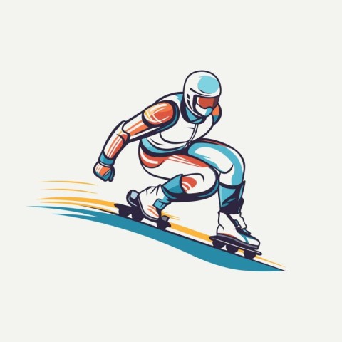 Snowboarder. skier. snowboarder vector illustration.