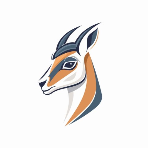 deer head vector Illustration on white background for your web a