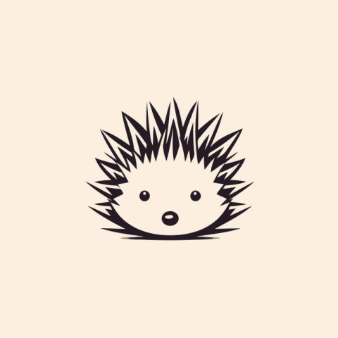 Hedgehog icon. Vector illustration. Flat design style eps 10