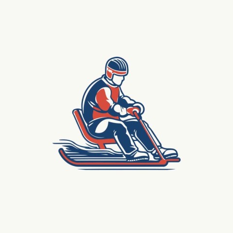 Skiing. winter sport vector logo. emblem. label.