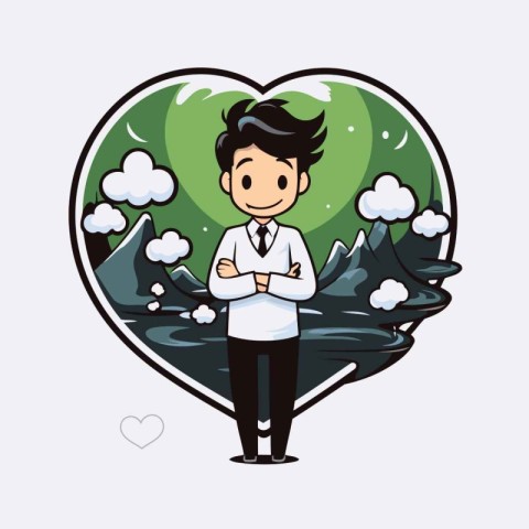 Man cartoon design. vector illustration eps 10. Cartoon man char