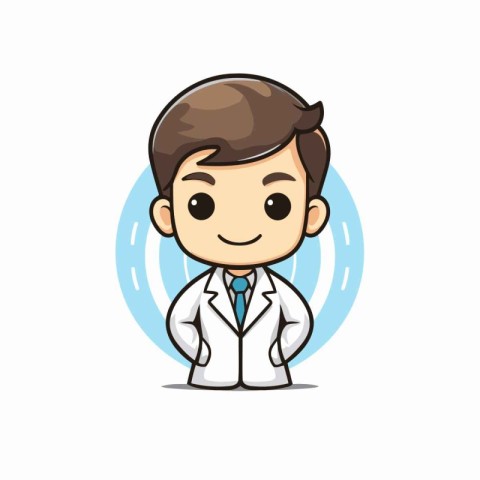 Doctor cartoon character design. vector illustration eps 10. Med