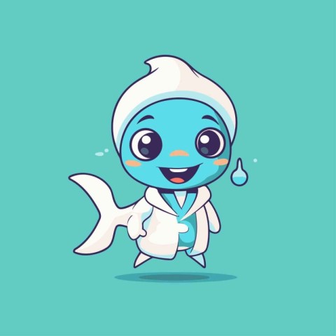 Cute cartoon doctor character. Vector flat design cartoon charac