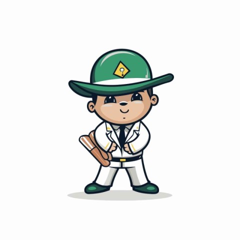 Cricket Mascot Character - Cute Mascot Design