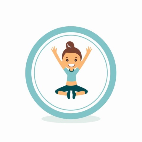 yoga lifestyle design. vector illustration eps10 graphic over wh