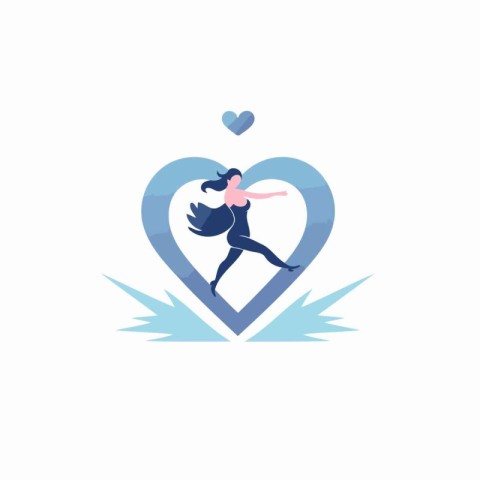 Cupid vector logo design template. Love and valentines day conce