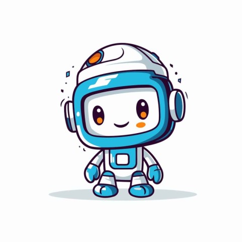 Cute astronaut character. Vector illustration. Cute cartoon styl