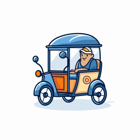 Tuk tuk icon. vector illustration. Tuk tuk.