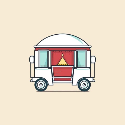 Tuk tuk icon. vector illustration in flat design style.