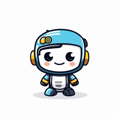 Cute astronaut character. Cute hand drawn vector illustration in