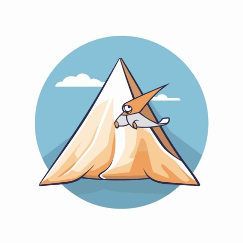 Camping tent icon. Flat illustration of camping tent vector icon