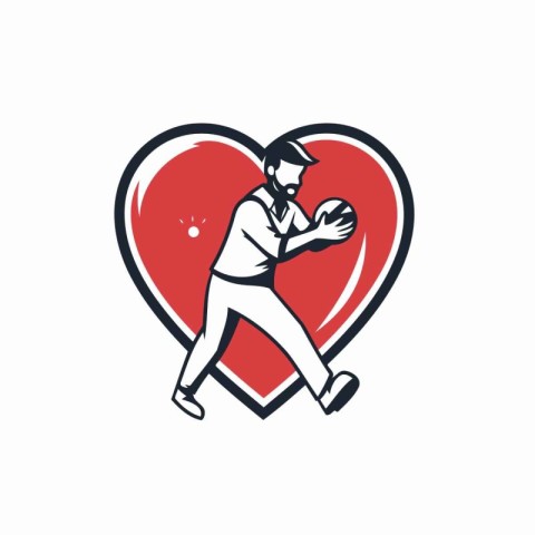 Vector illustration of a baseball player running with ball viewe