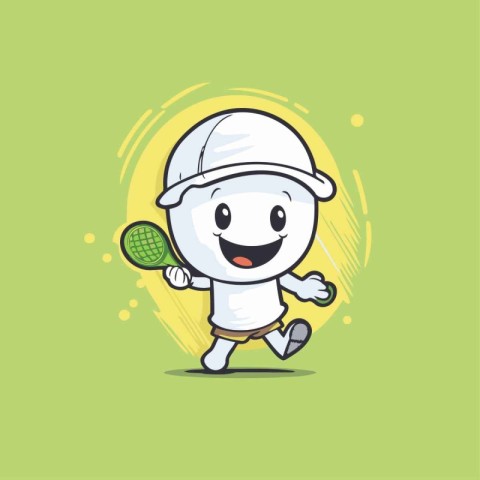 Cricket player cartoon character vector illustration design. Cut