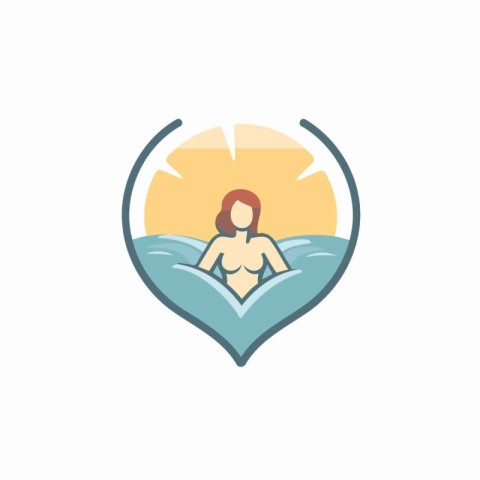 Surf Logo Icon Design. Vector Illustration. EPS10.