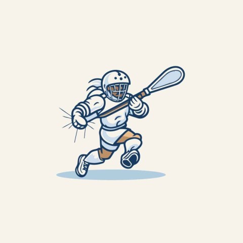 Cricket player running with bat and ball. Vector illustration.