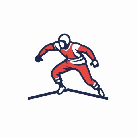 Skateboarder icon. Skateboarder vector illustration.