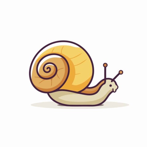 Snail icon. Cartoon illustration of snail vector icon for web de